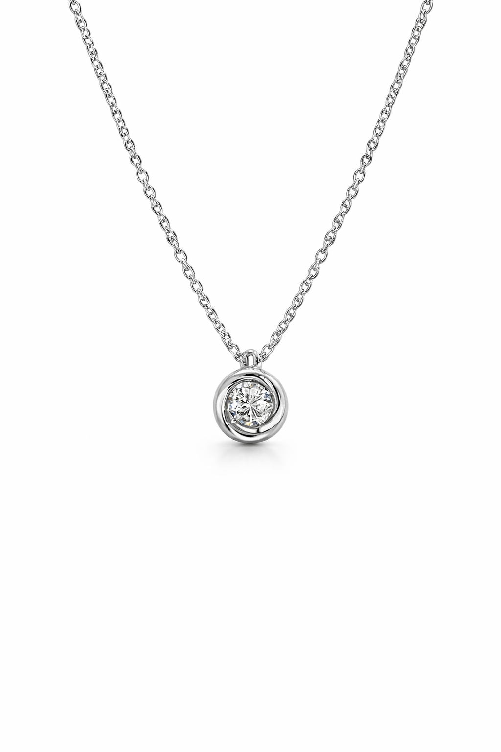 Collana da Donna Nardelli Oro Bianco Ct 0.10 G VVS NARD CL/PE054