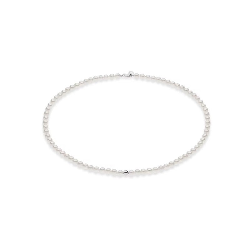 Collana di Perle e Oro Bianco Comete FWQ 340 B