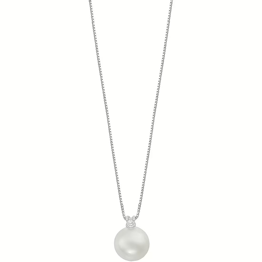 Collana da Donna in Oro Bianco e Diamante Comete COM GLP 628