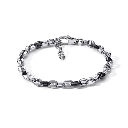 Bracciale da Uomo in acciaio con Catena Bicolore Comete COM UBR1024