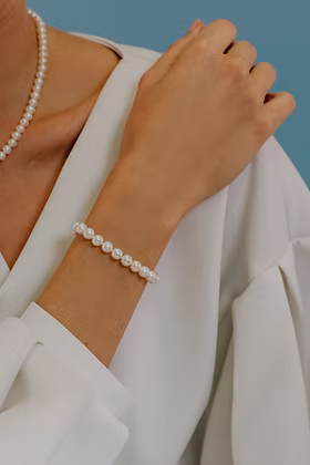 Bracciale Filo Perle Acquadolce in Oro Comete BRQ 110 S