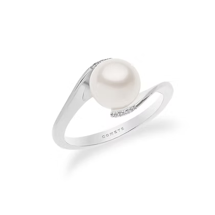 Anello da Donna con Perla e Diamanti in oro Comete COM ANP380