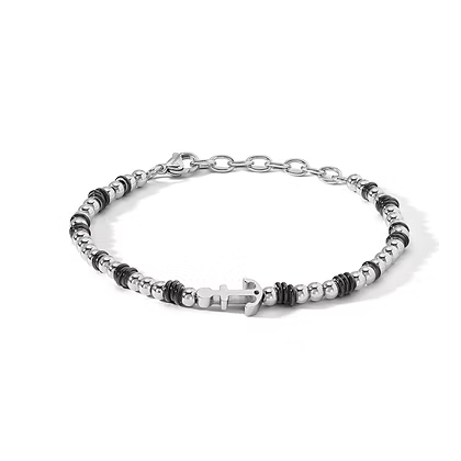 Bracciale da Uomo in acciaio Timone ed Ematite grigia Comete COM UBR1266
