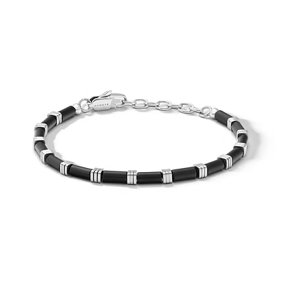 Bracciale da Uomo in acciaio con Ematite Blu e PVD giallo Comete COM UBR1342