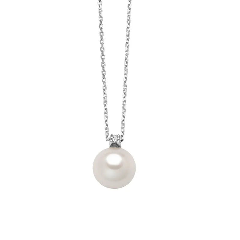 Collana da Donna Perle in Oro Bianco 9Kt Miluna MIL PCL6534X