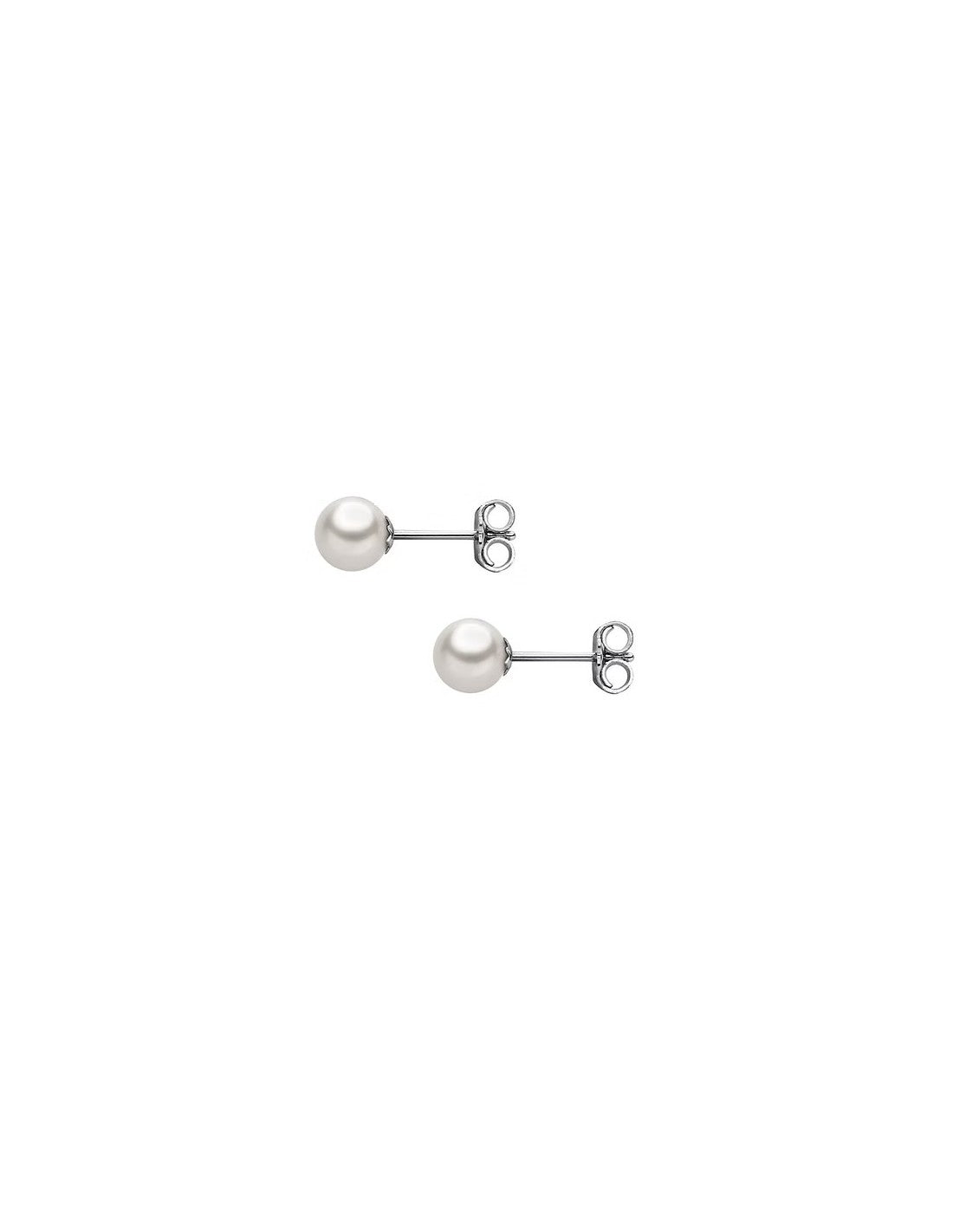 Orecchini da Donna in Oro Bianco 9kt e Perla Comete KORP 008