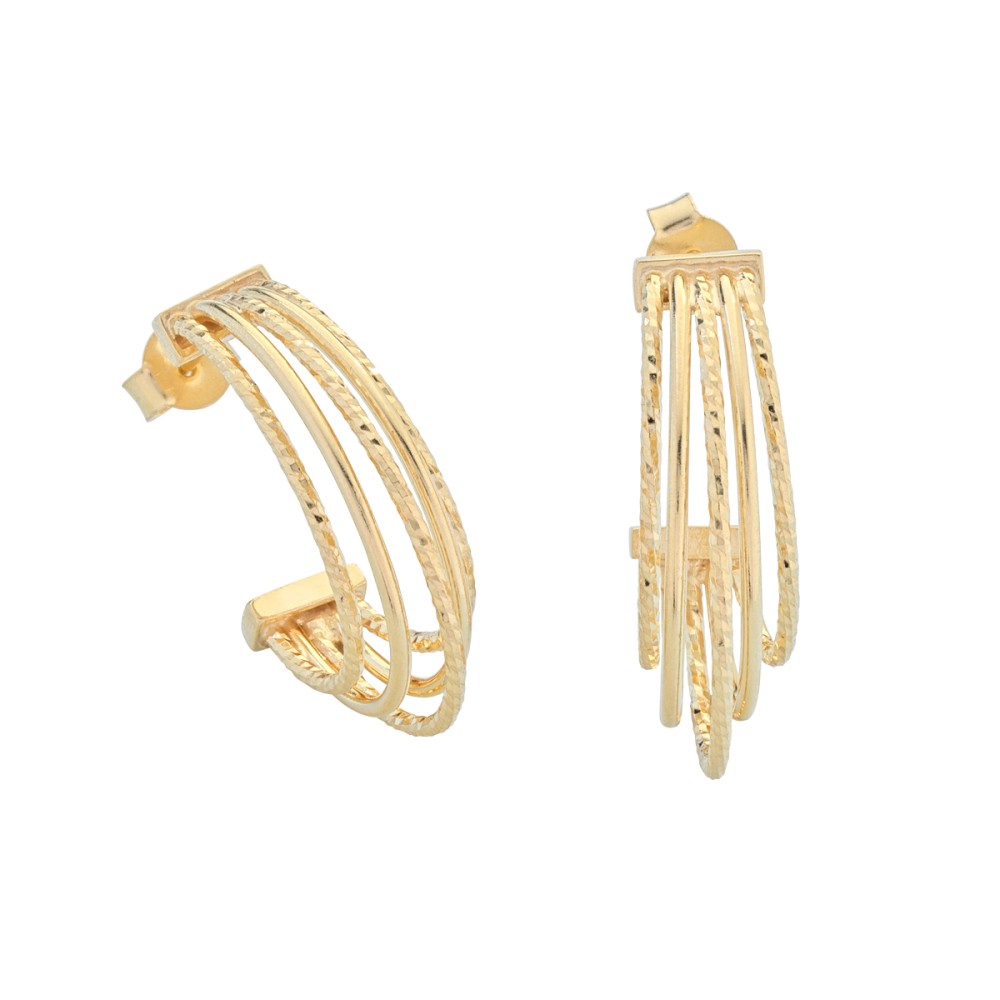 Orecchini da Donna multicerchi di luce in argento 925 MARCELLO PANE ORPV 014