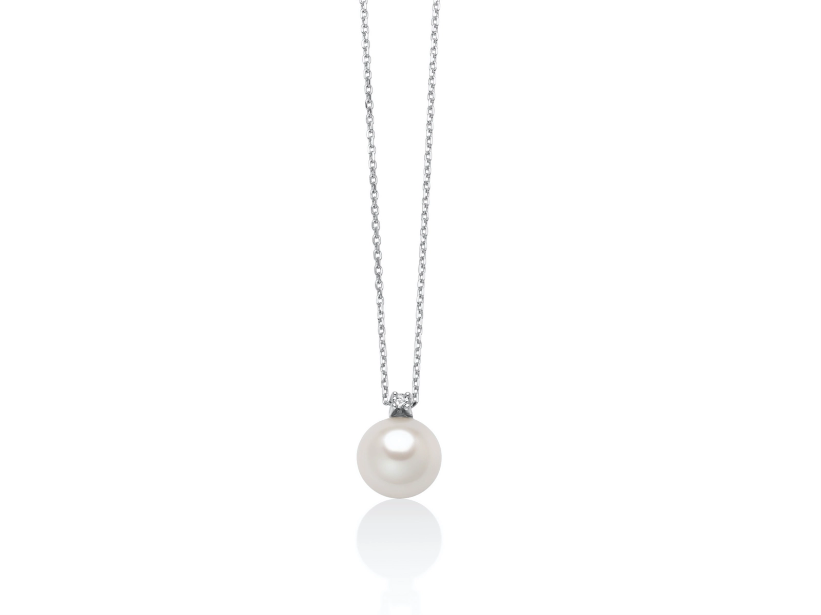 Collana da Donna Perle in Oro Bianco 9Kt Miluna MIL PCL6534X