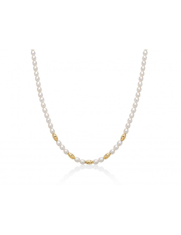 Girocollo da Donna Miluna in Argento E Perle MIL PCL6648G
