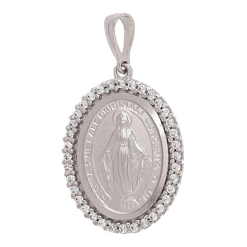 Pendente Medaglia Miracolosa in oro bianco 18Kt TIZIANO TIZ ORCND 595