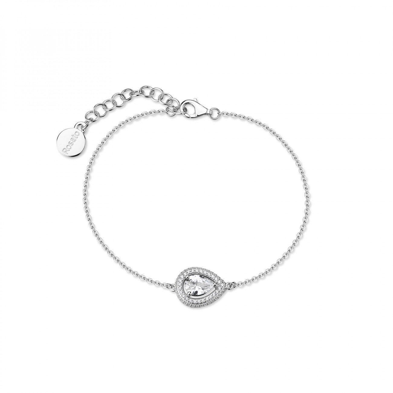 Bracciale da Donna morbido con Cubic Zirconia Centrale Rosato ROS RZAN11