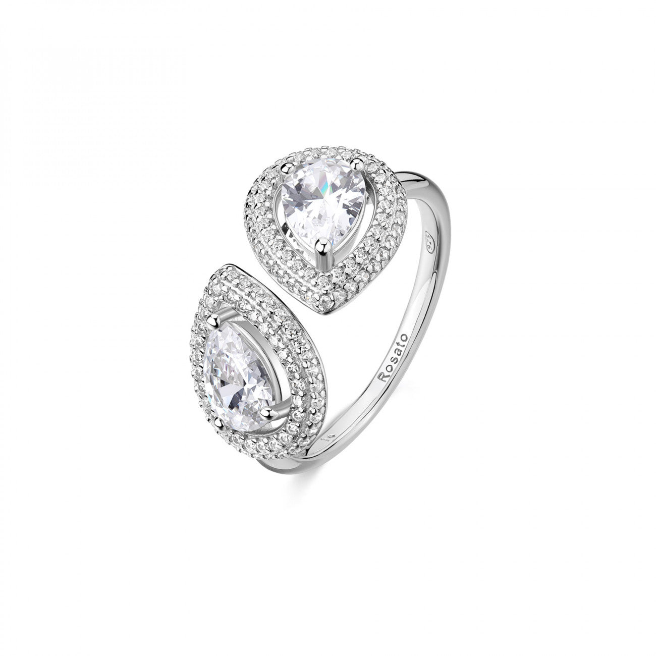 Anello da Donna Aperto Anna in Argento Rosato ROS RZAN33